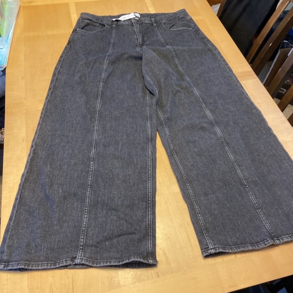 The Drop Frida Relaxed Fit Jeans Size 34 Stone Washed Black‎ Women's